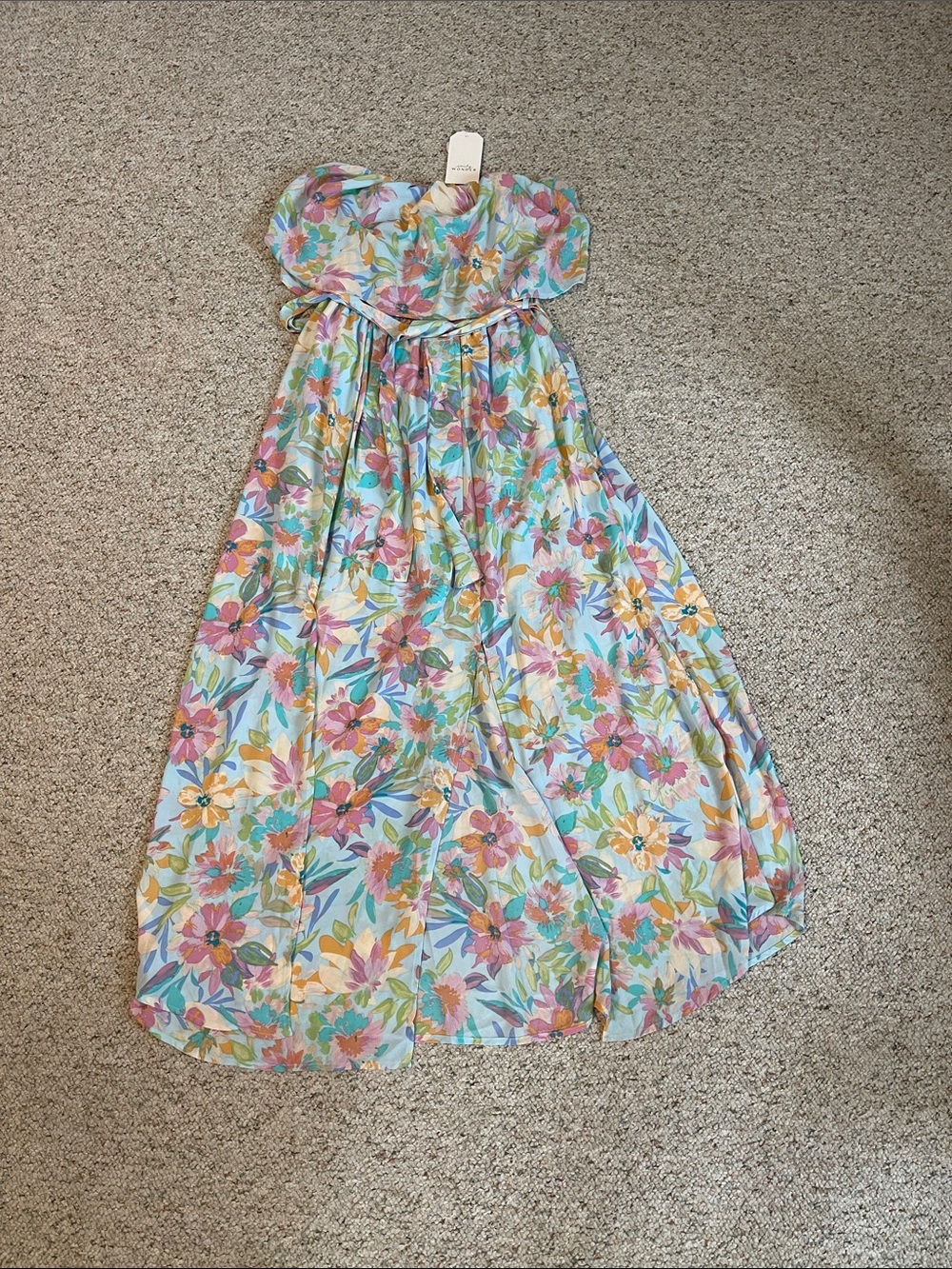 Emily Wonder Women’s Strapless Floral Maxi Dress